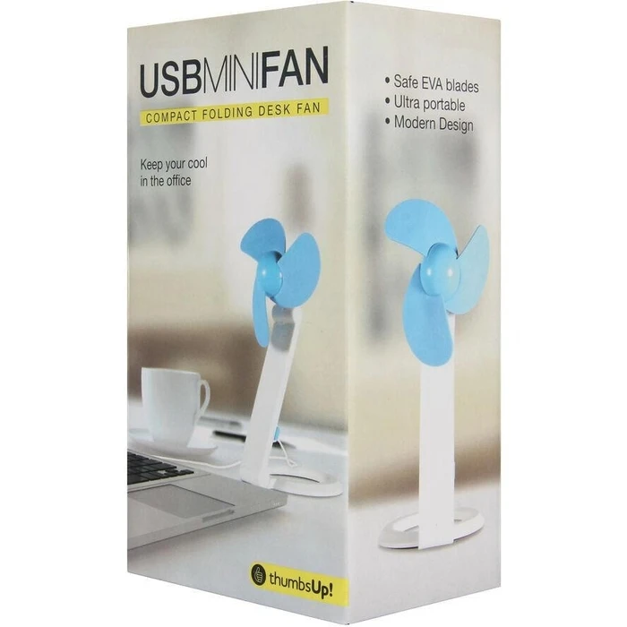 Ανεμιστηράκι Thumbs up! Table fan USB blue/white