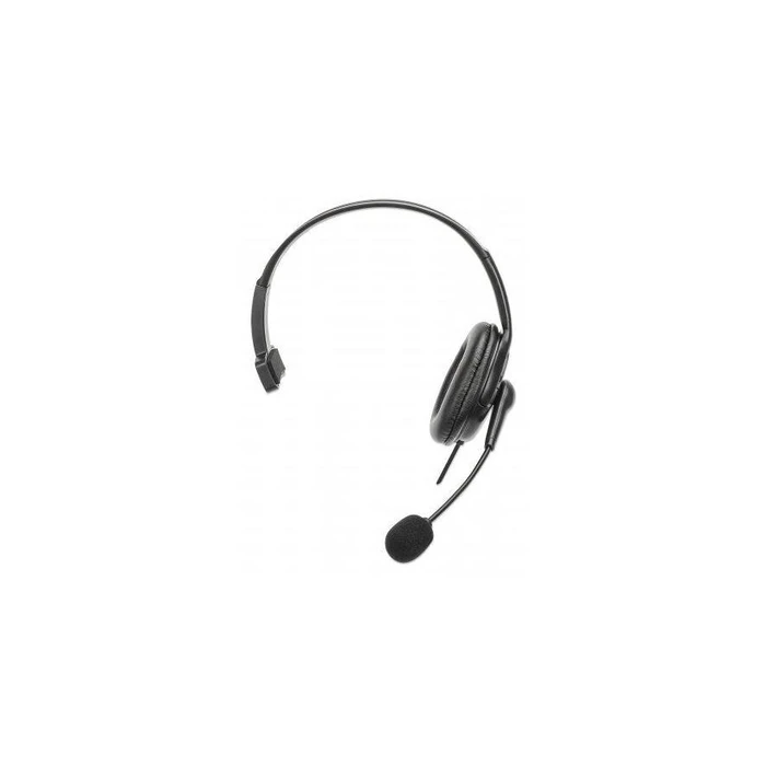 Multimedia Headset Manhattan Mono USB-links / right portable 2m cable(Black)