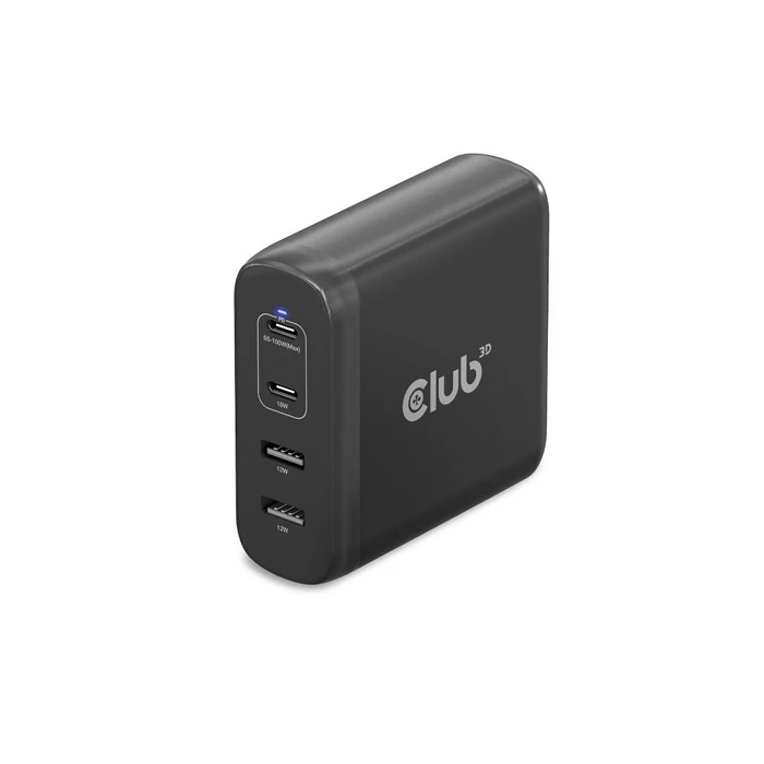 Φορτιστής Πρίζας Club 3D 2xUSB Typ C, 2xUSB Typ A, PD 100W
