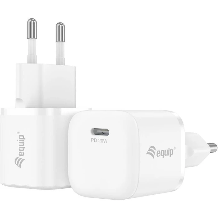 Φορτιστής Πρίζας Equip 1Port 20W,1xUSB-C PD 25pcs/Pack White