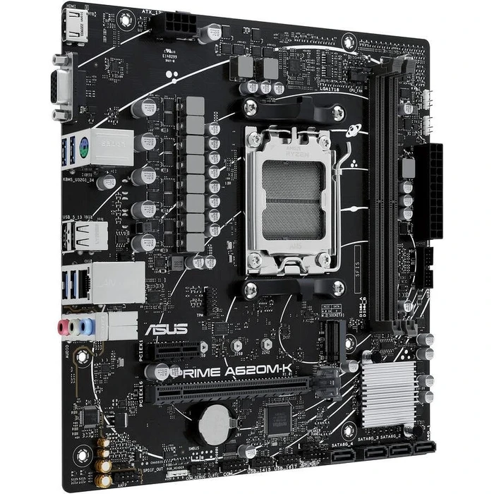 Motherboard Asus PRIME A620M-K (AMD,AM5,DDR5,mATX)