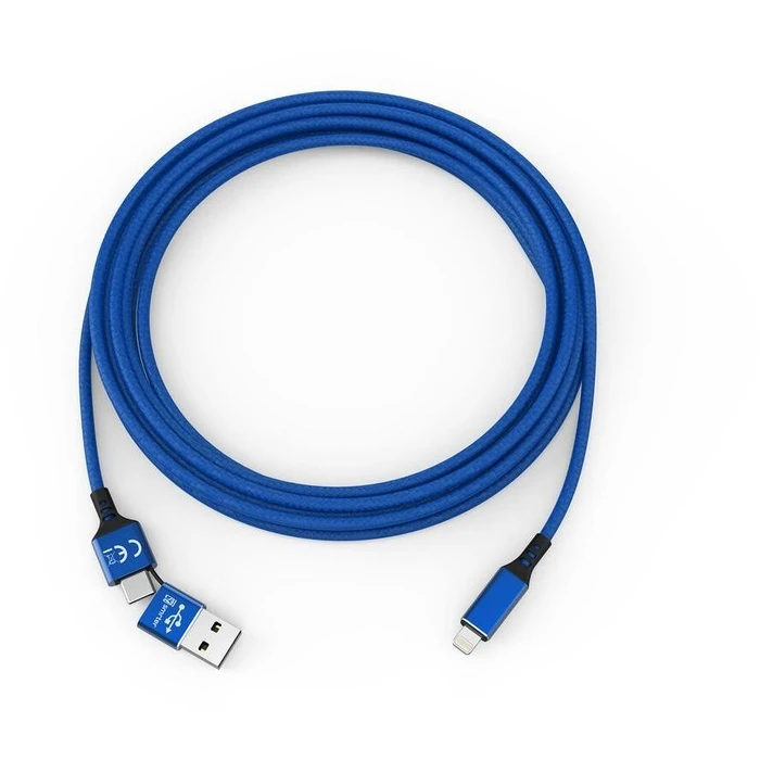 Καλώδιο USB Smrter SPEEDY Daten-& Typ Lightning, 100cm, blue