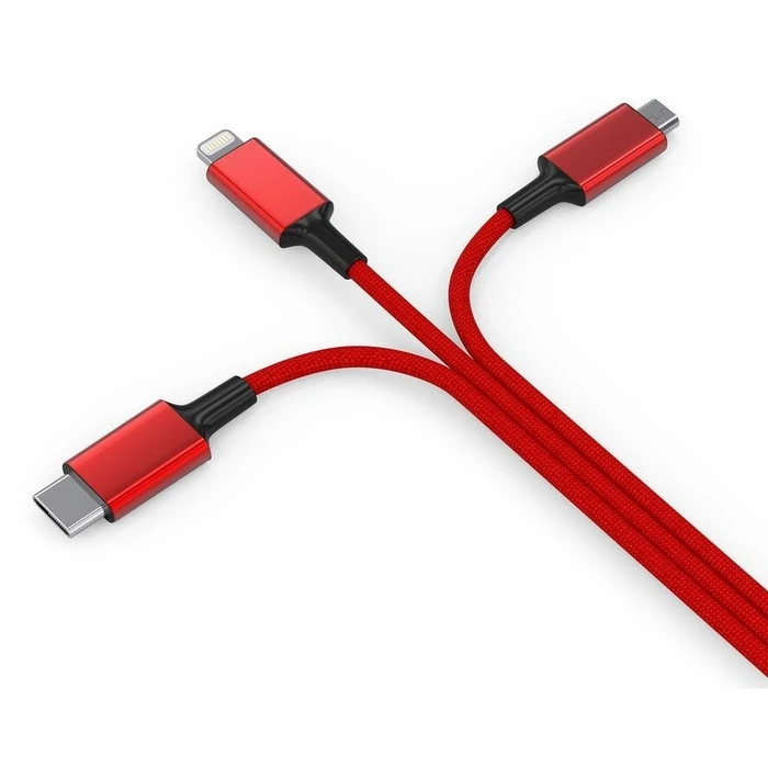 Καλώδιο USB Smrter Hydra ULTRA 5in1 Nylon-120cm, red