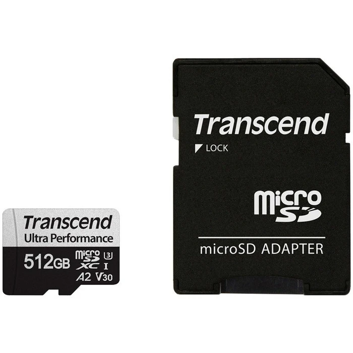 Κάρτα Μνήμης microSD 512GB Transcend SDXC USD340S w/Adapter