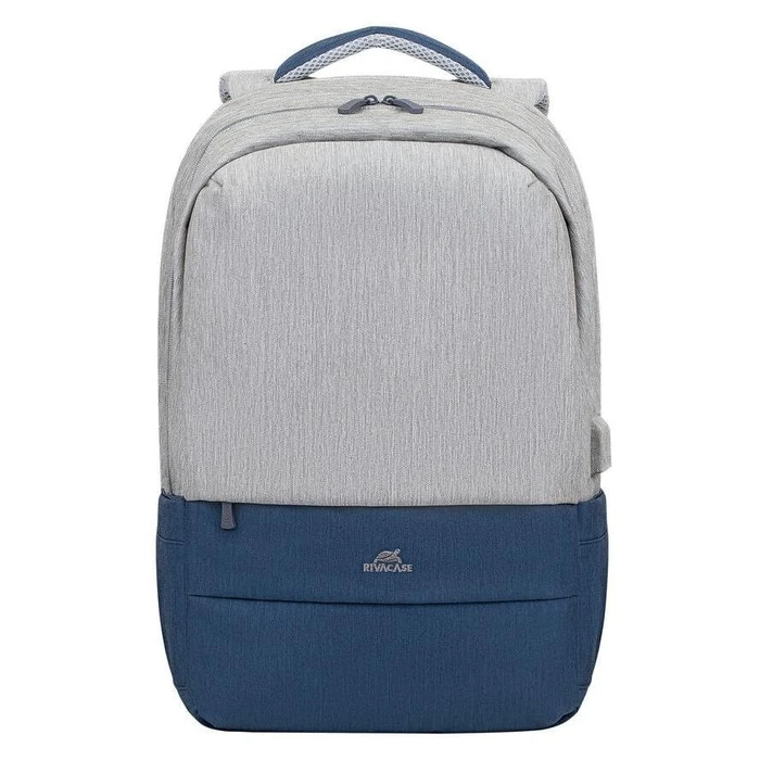 Τσάντα Laptop Riva Prater 17.3" gray/d.blue 7567(Multicolor)