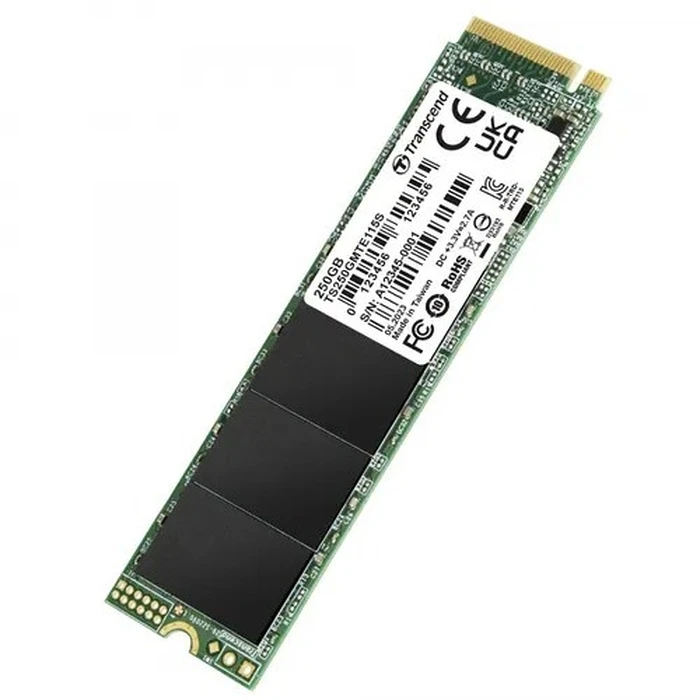 Σκληρός Δίσκος M.2 SSD 250GB Transcend MTE115S (2280) PCIe Gen3 x4 NVMe