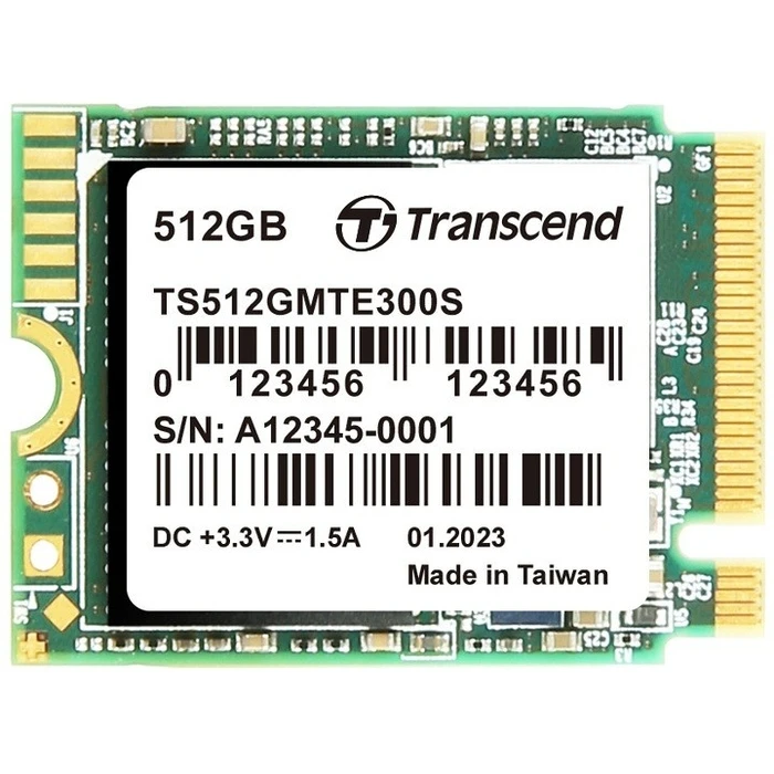 Σκληρός Δίσκος M.2 SSD 512GB Transcend MTE300S (2230) PCIe Gen3 x4 NVMe
