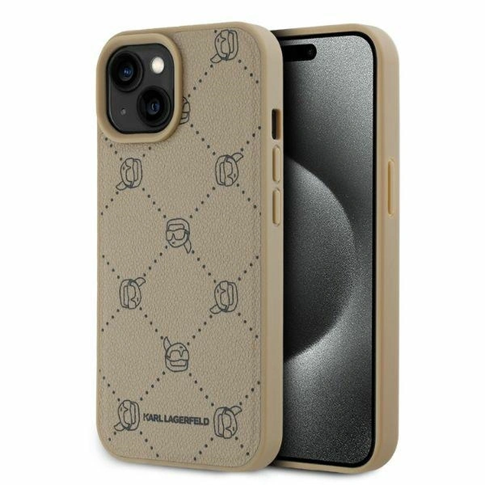 Karl Lagerfeld KLHMP15SPGKHPHE Apple iPhone 15 MagSafe Karl Heads beige