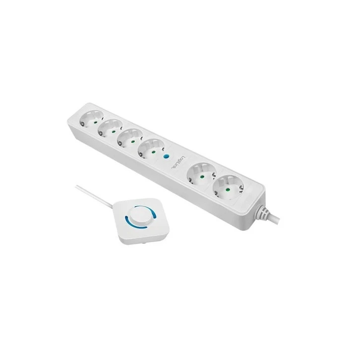 Πολύπριζο Logilink 6-fach,6xCEE 7/3,m.with foot switch,1,5