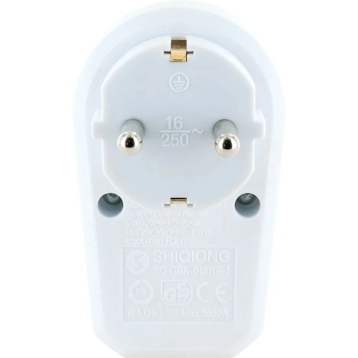 Μονόπριζο με Διακόπτη Schwaiger 1xSchuko with switch White