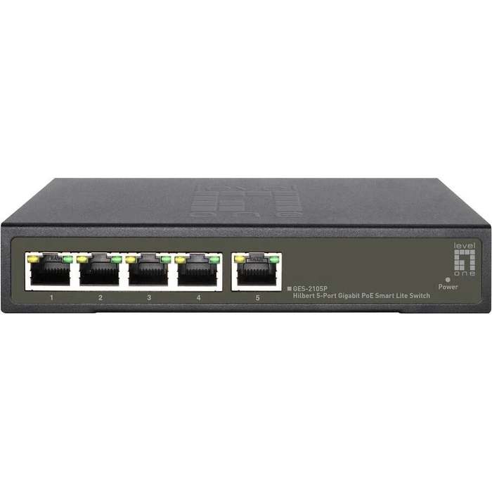 Network Switch LevelOne 5x GE GES-2105P Hilbert 60W 4xPoE+