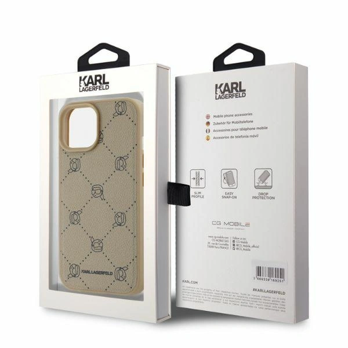 Karl Lagerfeld KLHMP15SPGKHPHE Apple iPhone 15 MagSafe Karl Heads beige