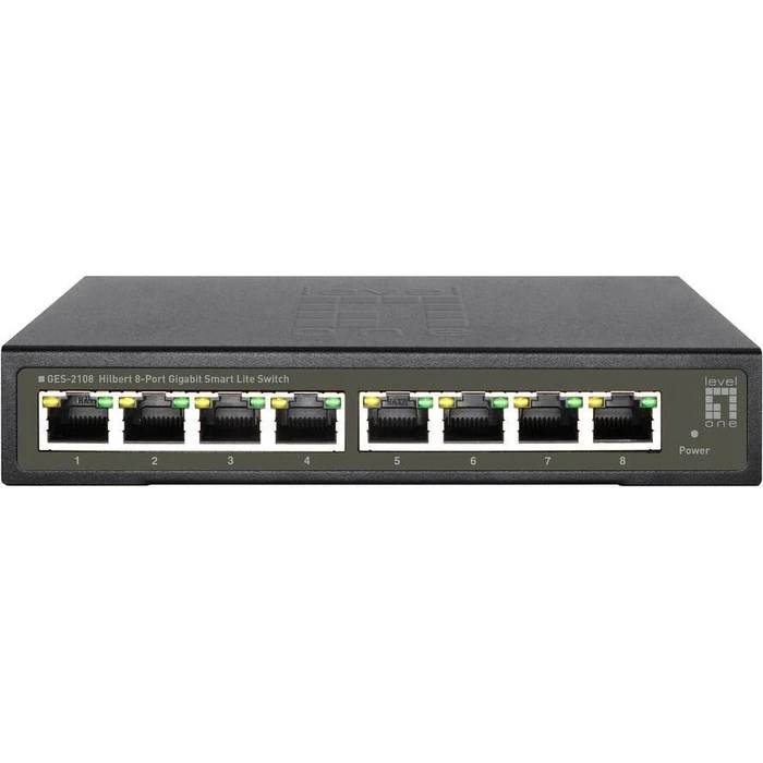Network Switch LevelOne 8x GE GES-2108P Hilbert 112W 8xPoE+