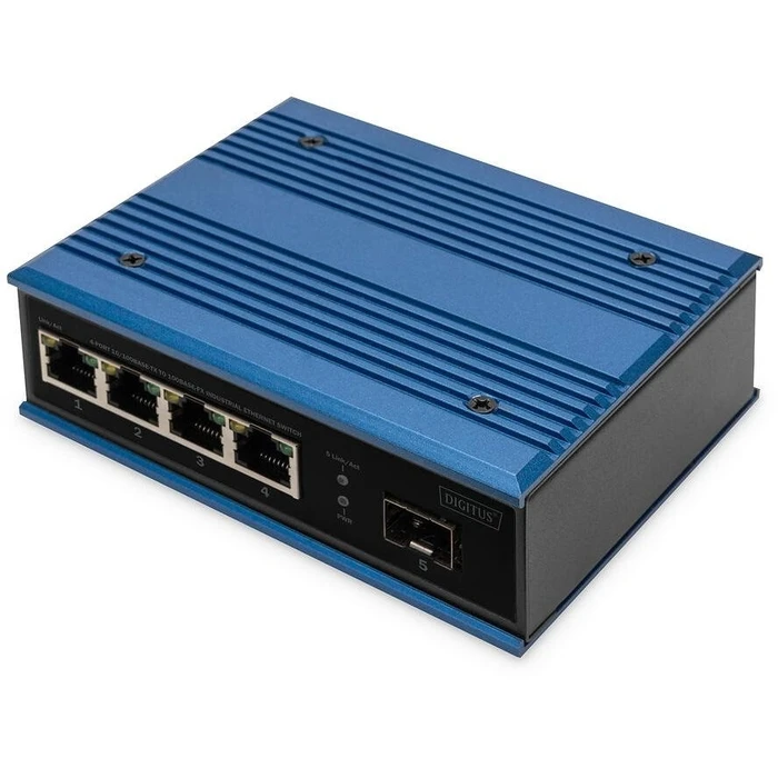 Network Switch Digitus Ind. 4-Port 10/100 blue