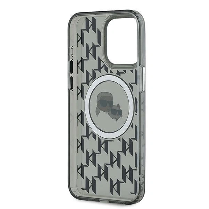 Karl Lagerfeld KLHMP15XHMCKMHK Apple iPhone 15 Pro Max IML Monogram Karl&Choupette Head MagSafe black