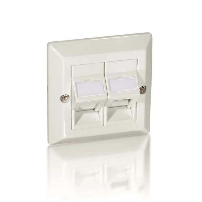 Πρίζα Δικτύου Equip box nur Frontplatte 2 Keystone 45° RAL 1013