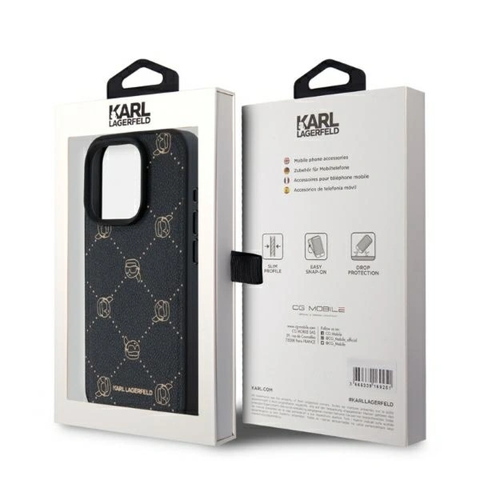 Karl Lagerfeld KLHMP15XPGKHPHK Apple iPhone 15 Pro Max Magsafe Karl Head black