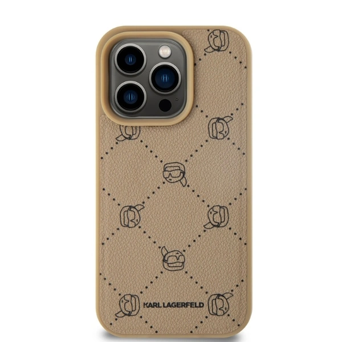 Karl Lagerfeld KLHMP15XPGKHPHE Apple iPhone 15 Pro Max MagSafe Karl Heads beige