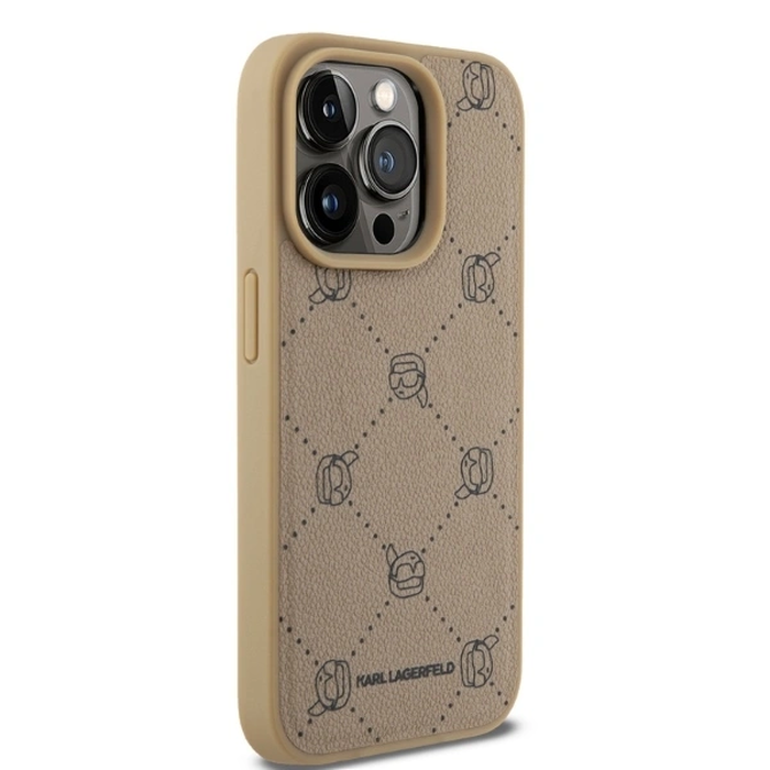 Karl Lagerfeld KLHMP15XPGKHPHE Apple iPhone 15 Pro Max MagSafe Karl Heads beige
