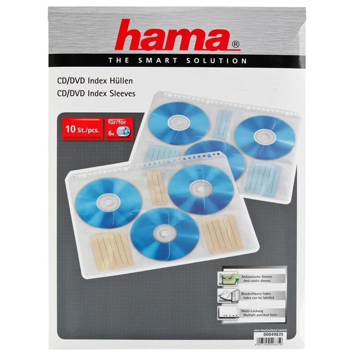 Φάκελος CD 1x10 Hama Index Sleeves 49835