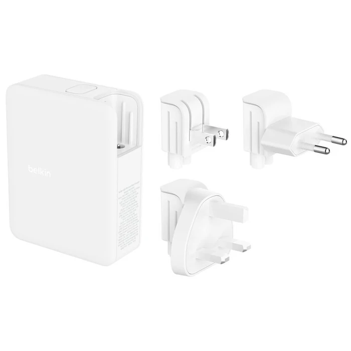 Φορτιστής Πρίζας Belkin 140W 4-Port GaN, 3xUSB-C 1xUSB-A WCH014btWH