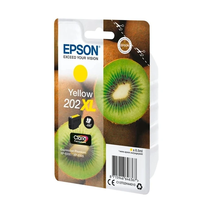 Μελάνι Εκτυπωτή Epson Yellow Claria Premium 202 XL T 02H4