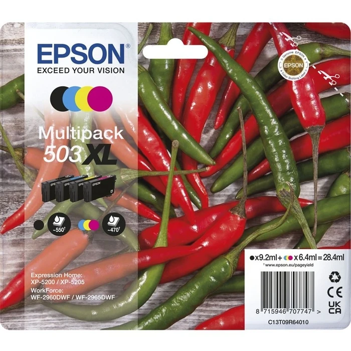 Μελάνι Εκτυπωτή Epson Multipack BK/C/M/Y 503 XL T 09R6