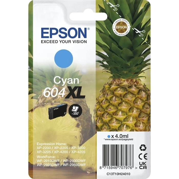Μελάνι Εκτυπωτή Epson cyan 604 XL T 10H2