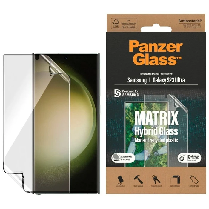 Screen Protector PanzerGlass Matrix Hybrid Glass for Galaxy S23 Ultra