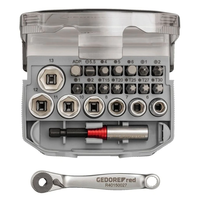Καστάνια με Καρυδάκια Gedore red Socket Set 1/4 23-pieces