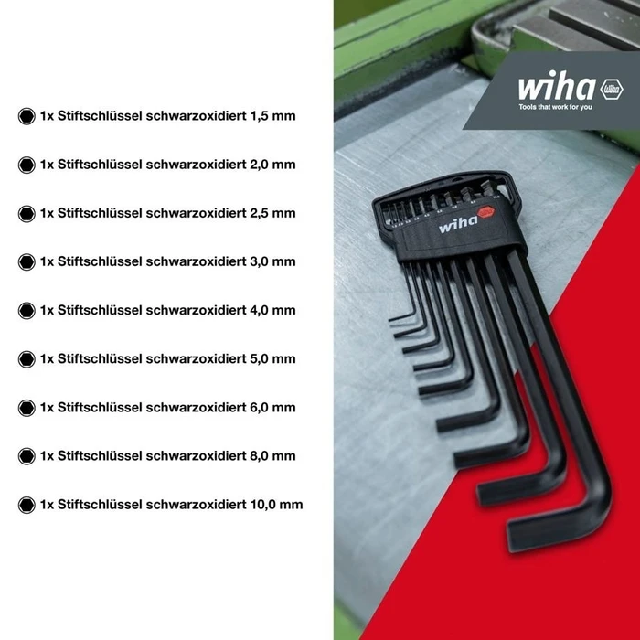 Κλειδιά Allen Wiha Pin Set with Classic Holder