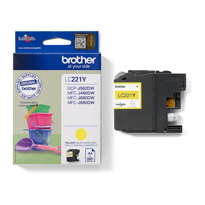 Γνήσιο Μελάνι Brother LC221Y yellow