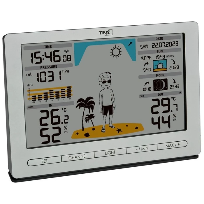 Μετεωρολογικός Σταθμός TFA 35.1097.54 silver METEO JACK Wireless