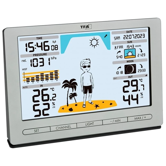 Μετεωρολογικός Σταθμός TFA 35.1097.54 silver METEO JACK Wireless
