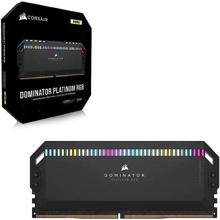 Μνήμη RAM Σταθερού DDR5 64GB Corsair Dominator Platinum RGB - (2 x 32 GB) - 6600 DIMM CL32