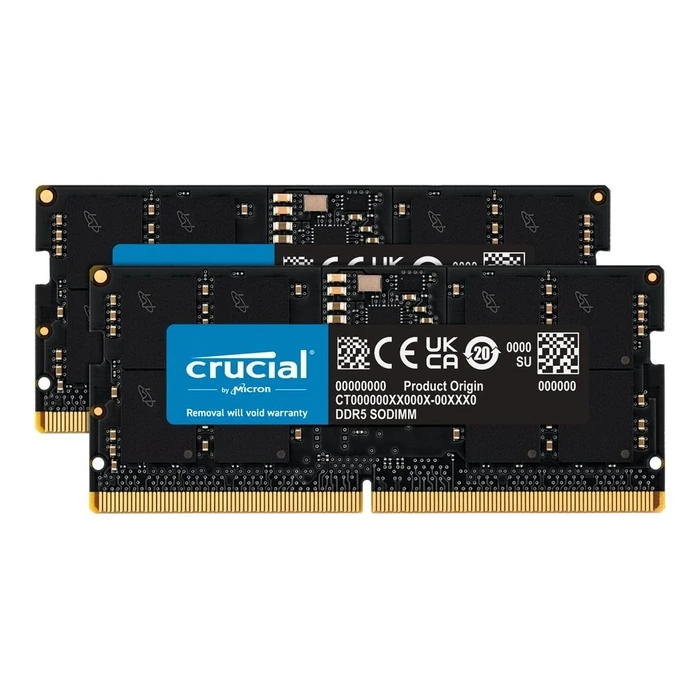 Μνήμη RAM Φορητού DDR5 96GB Crucial - 2 x 48GB - SO DIMM 262-PIN - 5600 MHz / PC5-44800