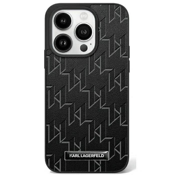 Karl Lagerfeld KLHMP16SPKHPORPK Apple iPhone 16 hardcase Hot Stamp MagSafe black