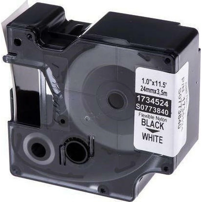 Ταινία Ετικετογράφου Dymo Rhino Nylon Black White (1734524)