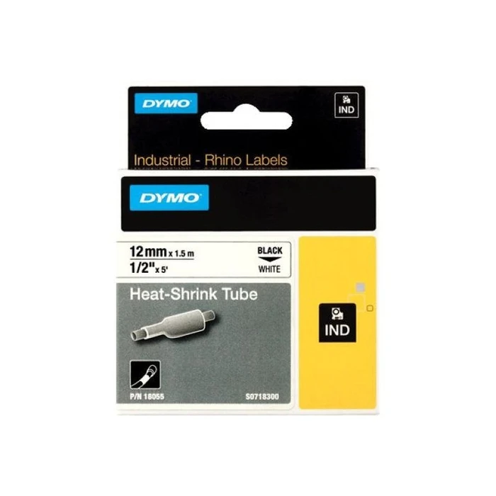 Ταινία Ετικετογράφου Dymo RhinoPRO Heat shrink tubing Black White (18055)