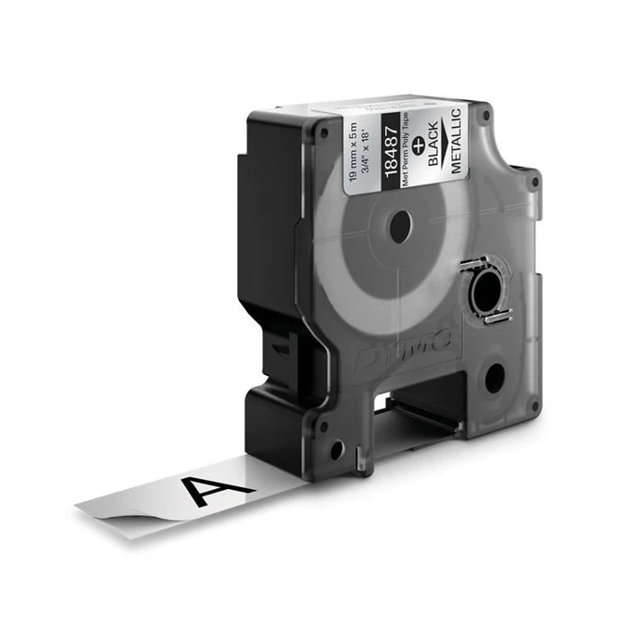 Ταινία Ετικετογράφου Dymo Vinyl Black Metallic (18487)
