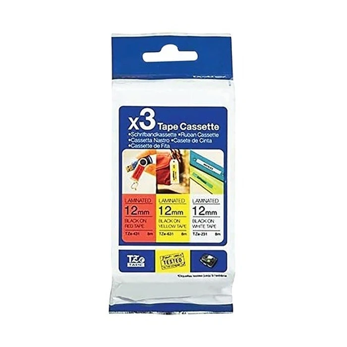 Ταινία Ετικετογράφου Brother TZE-31M3 12MM 8M 3-PACK WITH