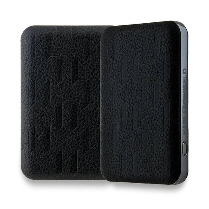 Karl Lagerfeld KLPB5FPGKSKIHK 15W 5000mAh wireless powerbank Karl Head Pin MagSafe black