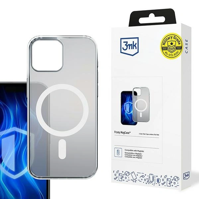 3MK Frosty MagCase Apple iPhone 15 Plus white