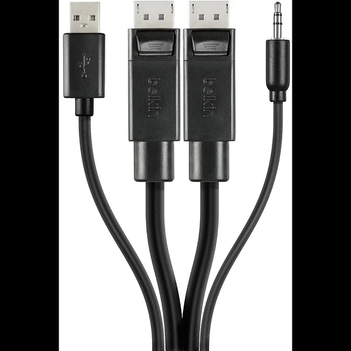 Καλώδιο Kvm Belkin DUAL DP/USB/AUD SKVM CBL
