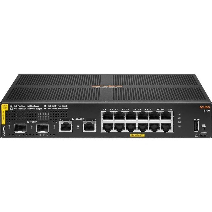 Network Switch HPE ARUBA 6100 12G CL4 2SFP+ STOCK