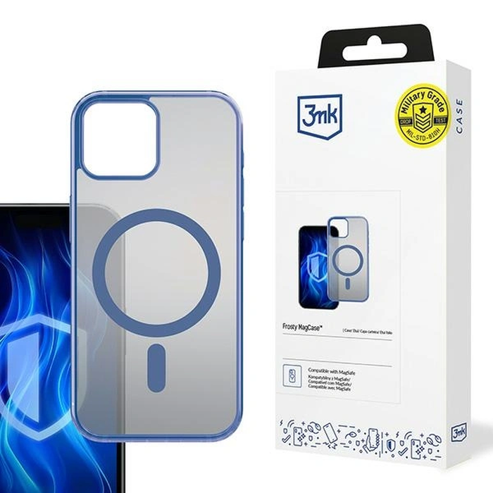 3MK Frosty MagCase Apple iPhone 15 blue