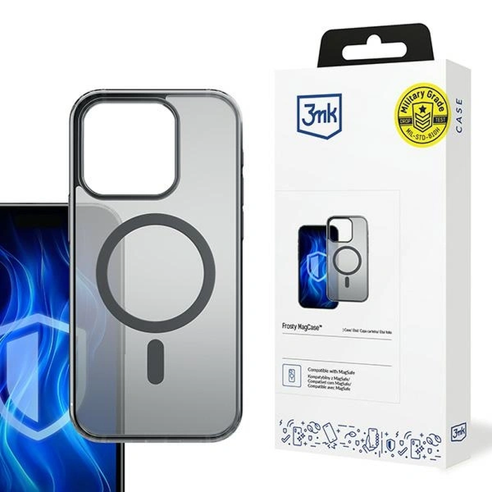 3MK Frosty MagCase Apple iPhone 16 Pro black