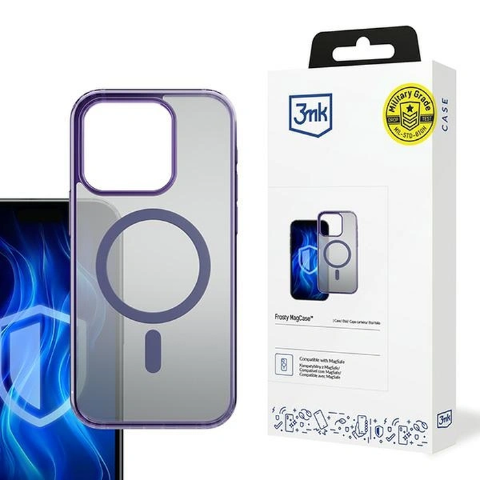 3MK Frosty MagCase Apple iPhone 16 Pro purple