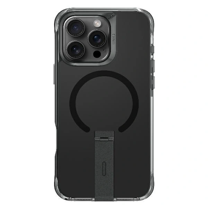 UNIQ Eleva with Vertica Stand Apple iPhone 16 Pro carbon black