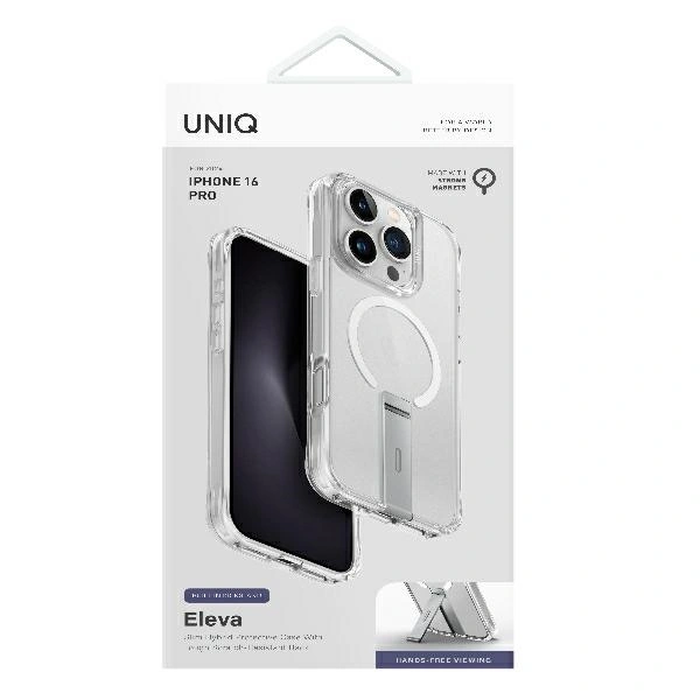 UNIQ Eleva with Vertica Stand Apple iPhone 16 Pro lucent clear